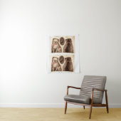 schattige Puppy Dog Knip en naai Patroon Wandkleed (In situ)