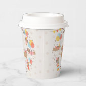 Schattige Puppy Dog Verjaardagspathy Papieren Bekers (Rechts)