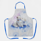 Schattige puppy- en Kitten Kiss-schildpad Schort (Voorkant)