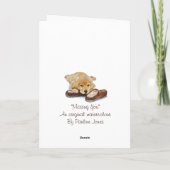 schattige puppy golden rekhoning die slippers sloo kaart (Achterkant)