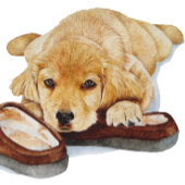 schattige puppy gouden ophaling die slippers opslo grote tote bag