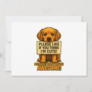 Schattige Puppy, Grappige Hond Liefhebber Citaat Kaart