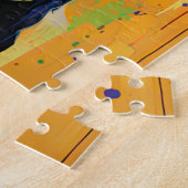Schattige Puppy Grappige Hond Mixed Media Dier Hui Legpuzzel (Zijkant)