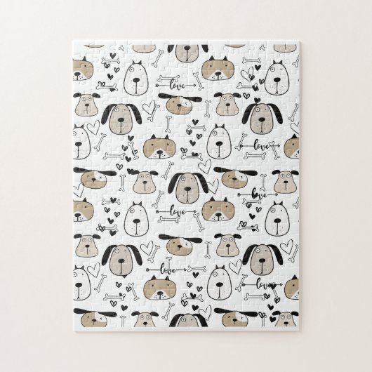 Schattige puppy hond legpuzzel (Verticaal)