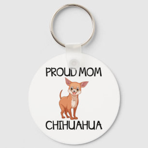 Schattige Puppy Hond Moeder Cartoon Chihuahua Sleutelhanger