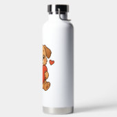 Schattige puppy/hond Valentijnsdag Waterfles (Links)
