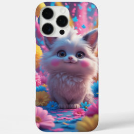Schattige puppy in een bloemenveld Schattige iPhone 16 Pro Max Hoesje