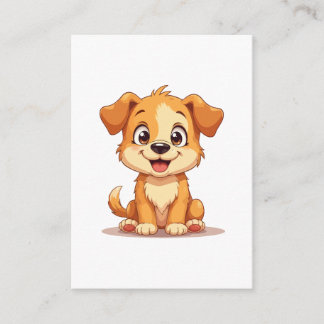 Schattige puppy informatiekaartje