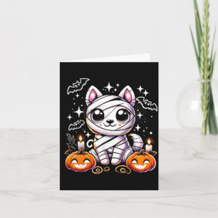 Schattige Puppy Ingepakt Mummie Halloween Cute Hon Kaart