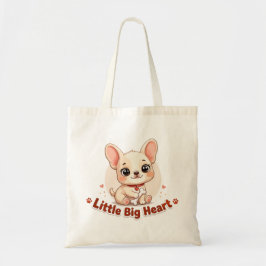 Schattige Puppy Kleine Grote Hart Tote Bag