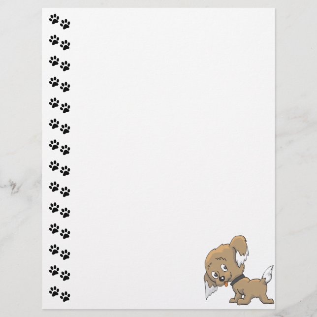Schattige Puppy Letterhead (Voorkant)