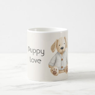 Schattige puppy liefde koffiemok