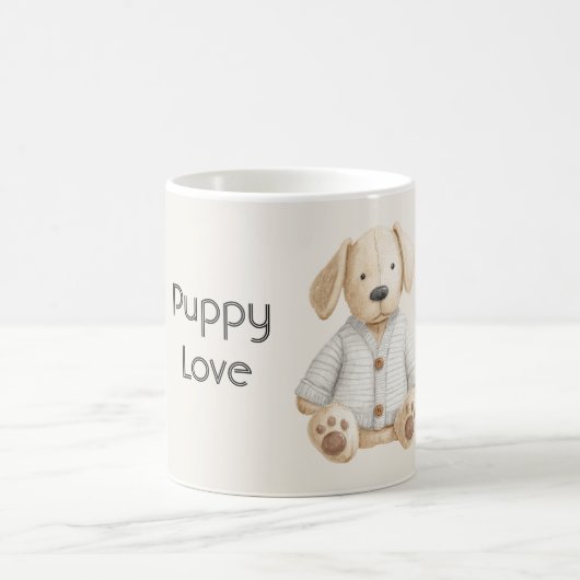 Schattige puppy liefde koffiemok (Center)