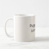 Schattige puppy liefde koffiemok (Links)