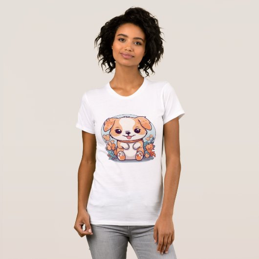 Schattige Puppy Liefde: Schattigee Puppy T-shirt (Voorkant volledig)