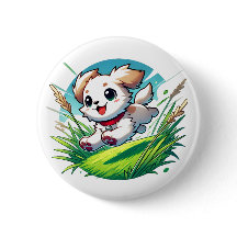 Schattige puppy loopt vrolijk