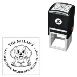Schattige puppy lover thema  zelfinktende stempel