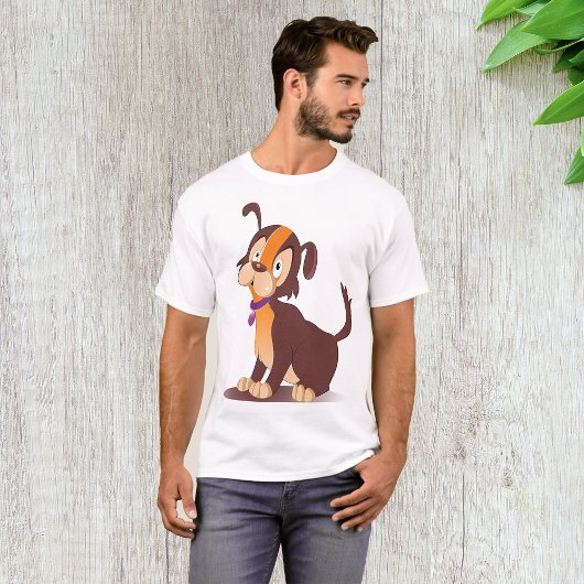 Schattige Puppy Mannen T-Shirt