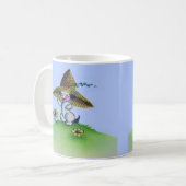 schattige puppy met groot pet koffiemok (Voorkant links)