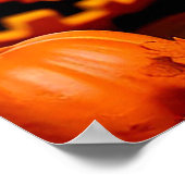 Schattige puppy met Halloween achtergrond Poster (Hoek)