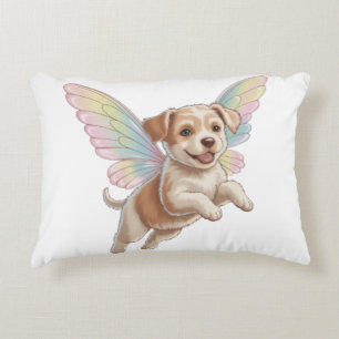 Schattige Puppy met Lichtgevende Feeënvleugels — M Accent Kussen