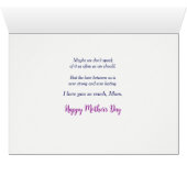 Schattige Puppy met Moeder Moederdag Kaart (Binenzijde Horizontaal (Onderkant))