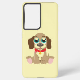 Schattige Puppy Met Mooie Ogen Samsung Galaxy Hoesje