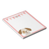 Schattige Puppy Notitieblok (Schuin)