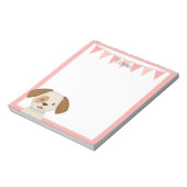 Schattige Puppy Notitieblok (Linkerzijde)