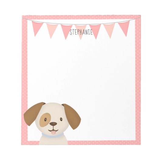 Schattige Puppy Notitieblok (Voorkant)
