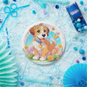 Schattige Puppy Papier Bord (Feest)