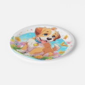 Schattige Puppy Papier Bord (Gekanteld)