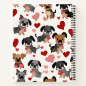 Schattige puppy print Notitieboek (Achterkant)