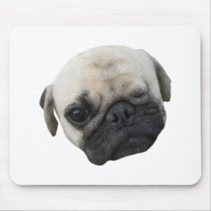Schattige Puppy Pug Hond Vriend ... かわいい 子犬 Muismat