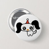 schattige puppy ronde button 5,7 cm (Voorkant /achterkant)