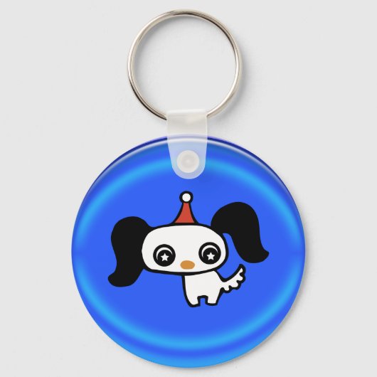 schattige puppy sleutelhanger (Voorkant)