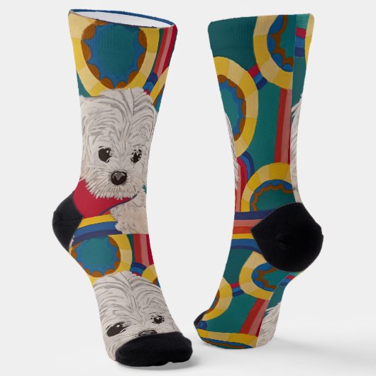 Schattige Puppy Sokken (Gebogen)
