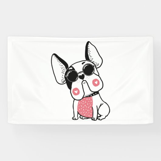 schattige puppy spandoek (Horizontaal)