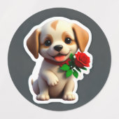 Schattige Puppy Stickers Collectie (Design 2)