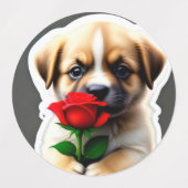 Schattige Puppy Stickers Collectie (Design 1)