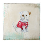 Schattige puppy tegeltje (Voorkant)