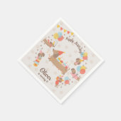 Schattige Puppy Verjaardag Pawty Servet (Hoek)