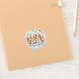 Schattige Puppy Verpleegster Pawsitive Waterverf G Sticker