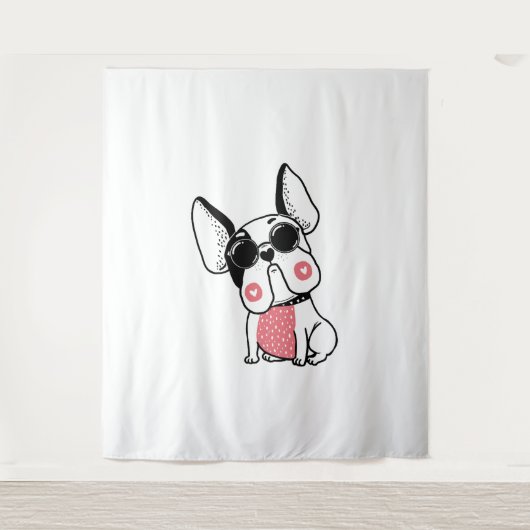 schattige puppy wandkleed (Voorkant)
