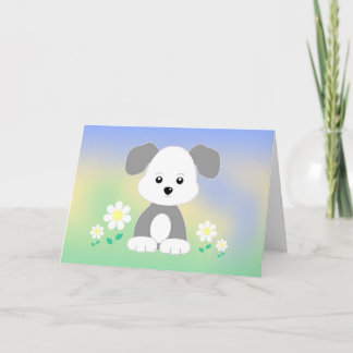 Schattige puppy Wenskaart Kaart