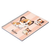 Schattige puppyhonden, notitieboek (Linkerzijde)