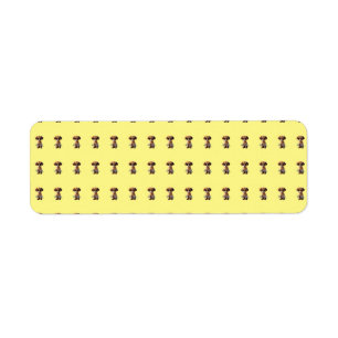 Schattige puppylabel etiket