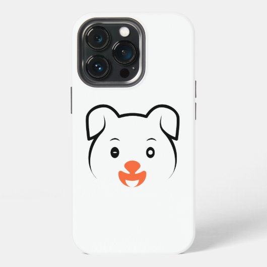 Schattige Puppymond iPhone Hoesje (Achterkant)