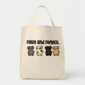 Schattige puppyopstelling tote bag (Voorkant)