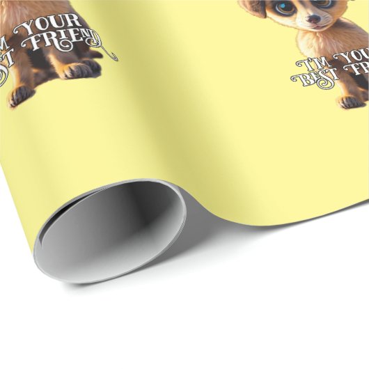 Schattige puppypapier cadeaupapier (Rol Hoek)